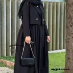 کت و سارافون زنانه مدل ساحل رنک مشکی