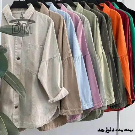 شومیز رنگی مدل گلسا با جنس کرپ