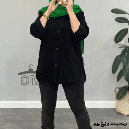 شومیز رنگی مدل گلسا با جنس کرپ